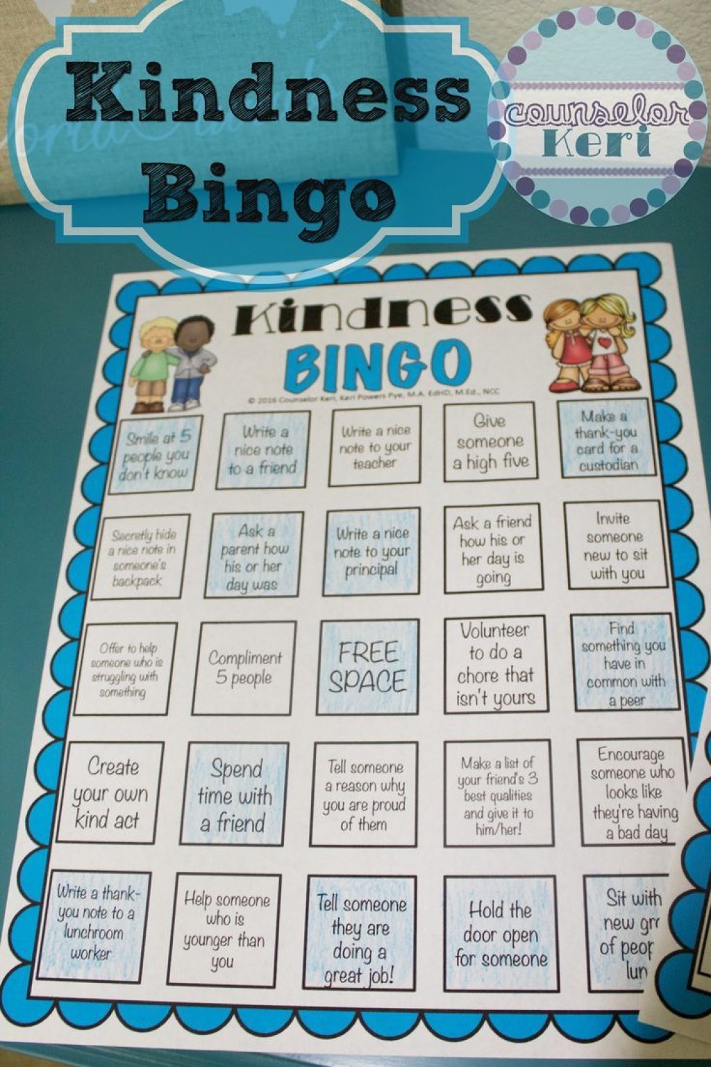 Picture of: Free Kindness Bingo printables from Counselor Keri –  unique